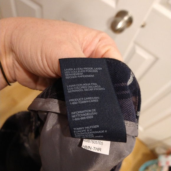 Size 14 blue gray School girl teacher mini Tommy Hilfiger skirt - Picture 7 of 10